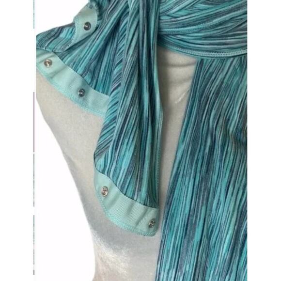 Champion Lightweight Circle Snap Scarf Wrap Blue - Picture 3 of 10